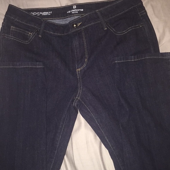 liz claiborne straight leg jeans